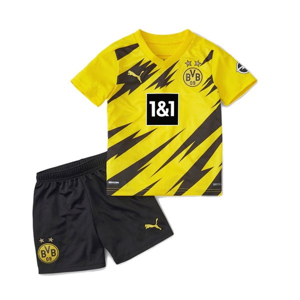 Camiseta Borussia Dortmund Replica Primera Ropa Niños 2020/21 Amarillo